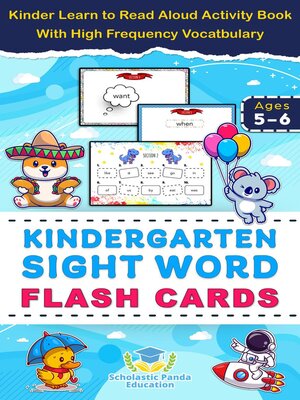 cover image of Kindergarten Sight Word Flash Cards
